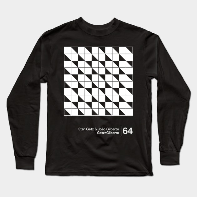 Gilberto & Getz / Minimalist Style Graphic Design Artwork Long Sleeve T-Shirt by saudade